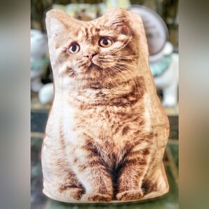 NWT. Adorable 12" Ginger Tabby Cat Door Stopper